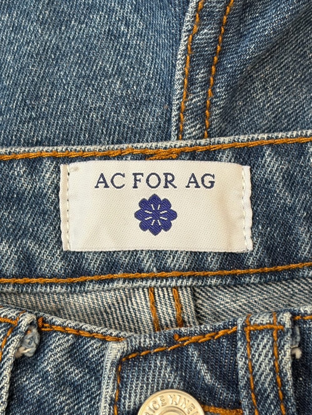 AG Adriano Goldschmied AC x AG Lace-Up Denim Jean Shorts Size S - Picture 8 of 10